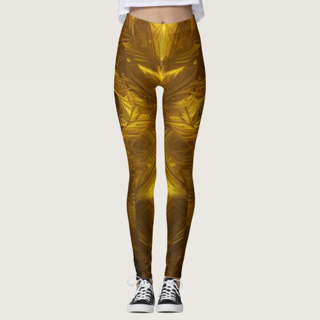 Leggings de Abstrato de arte lindas e tradicionais (Frente)