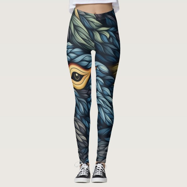Leggings de Abstrato de arte lindas e tradicionais (Frente)