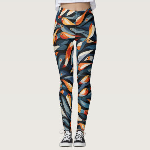 Leggings de Abstrato de arte lindas e tradicionais
