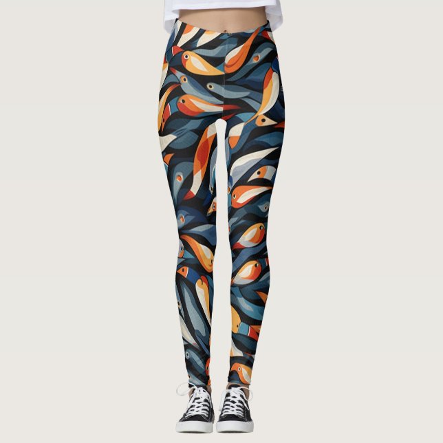Leggings de Abstrato de arte lindas e tradicionais (Frente)