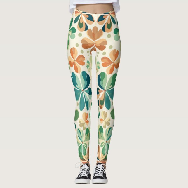 Leggings de Abstrato de arte lindas e tradicionais (Frente)