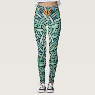 Leggings de Abstrato de arte lindas e tradicionais