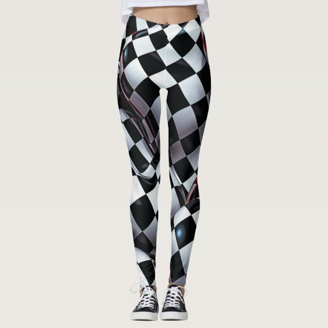 Leggings de Abstrato de arte lindas e tradicionais (Frente)