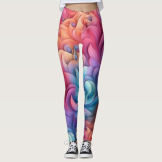 Leggings de Abstrato de arte lindas e tradicionais