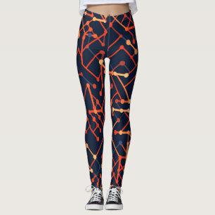 Leggings de Abstrato de arte lindas e tradicionais