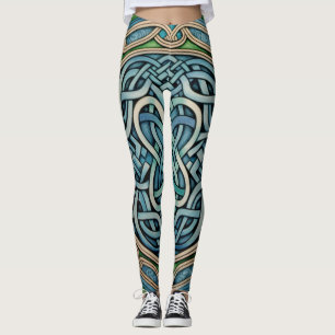 Leggings de Abstrato de arte lindas e tradicionais