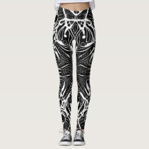 Leggings de Abstrato de arte lindas e tradicionais
