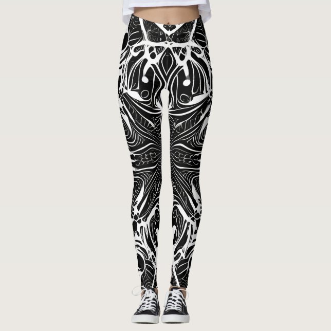 Leggings de Abstrato de arte lindas e tradicionais (Frente)