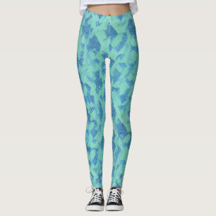 Leggings de Abstrato de arte lindas e tradicionais