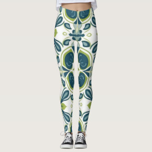 Leggings de Abstrato de arte lindas e tradicionais