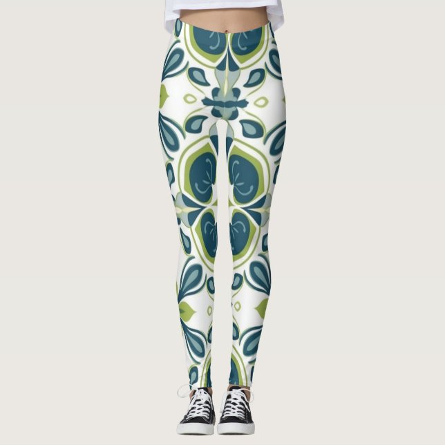 Leggings de Abstrato de arte lindas e tradicionais (Frente)