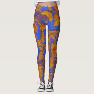 Leggings de Abstrato de arte lindas e tradicionais