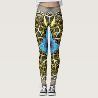 Leggings de Abstrato de arte lindas e tradicionais
