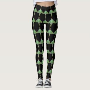 Leggings de Abstrato de de Luna Verde