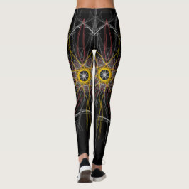Leggings de abstrato-impressão de inspiração para
