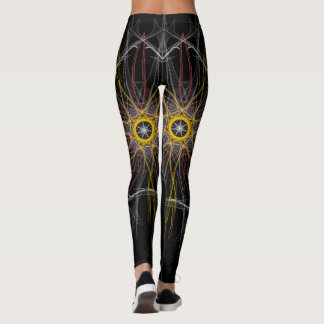 Leggings de abstrato-impressão de inspiração para 