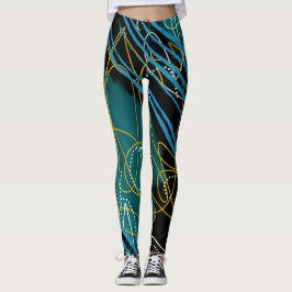 Leggings de Abstrato modernas tendências