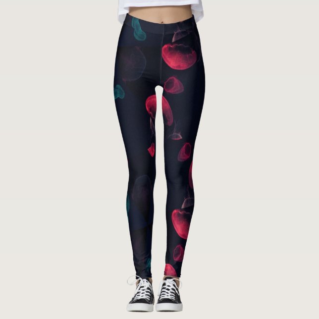 Leggings de águas-vivas imortais (Frente)