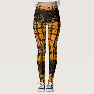 Leggings de alta cintura coloridas únicas para mul
