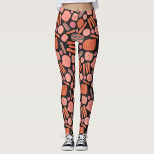 Leggings de amante de salsicha