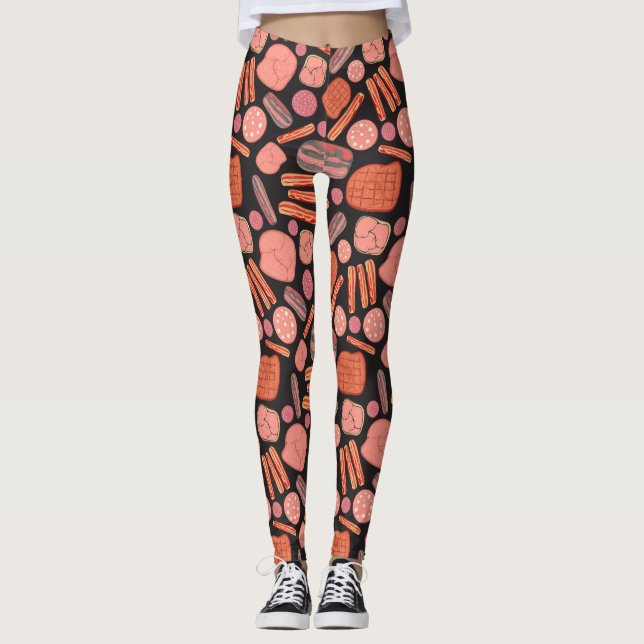 Leggings de amante de salsicha (Frente)
