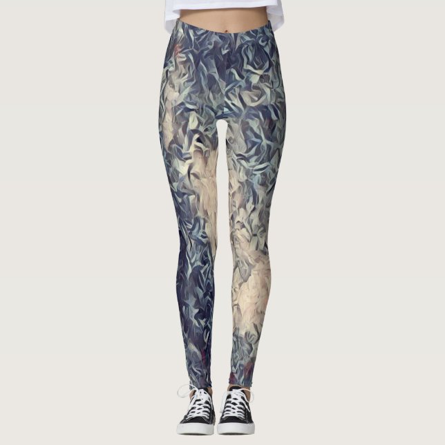 Leggings De Amor De Tinta Acrílica (Frente)