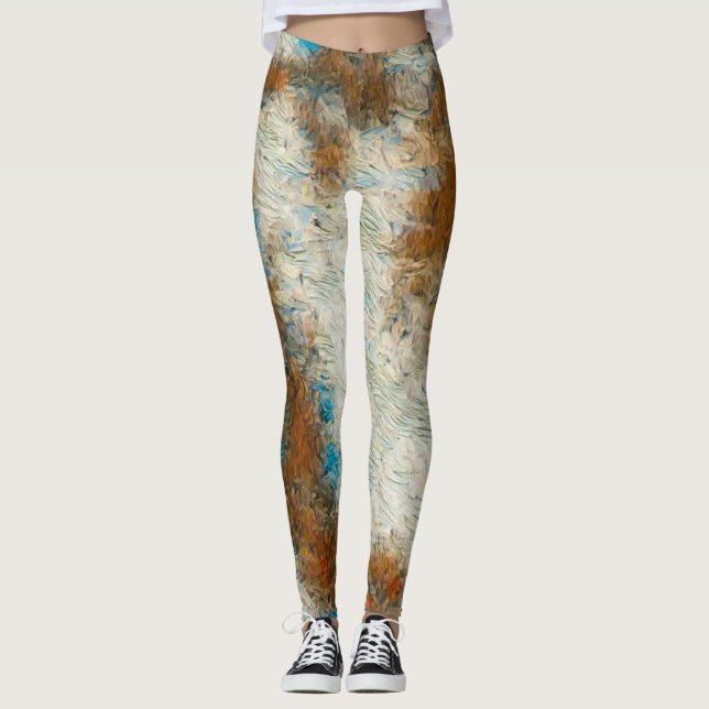 Leggings de amor do Artisan da Terra (Frente)