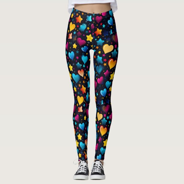 Leggings de amor estelar (Frente)