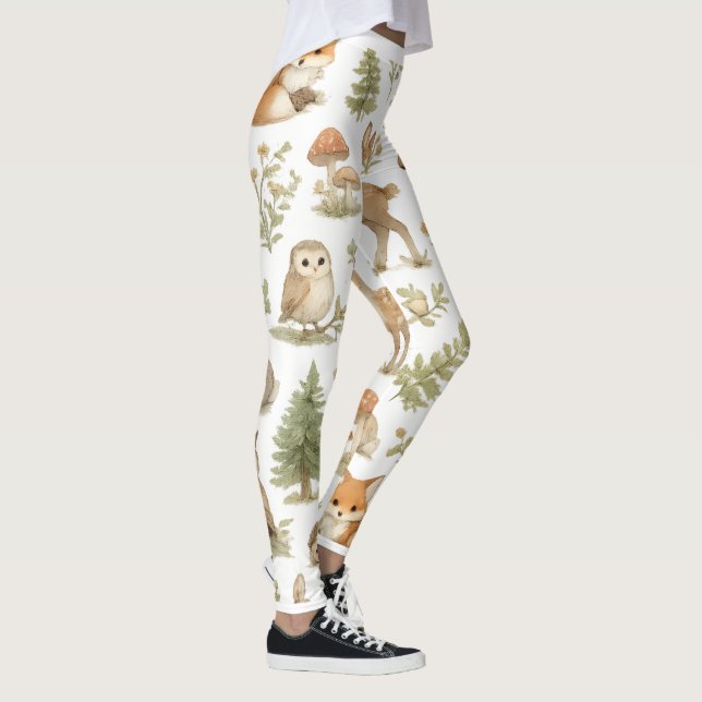 Leggings de Animais da Floresta (Direita)