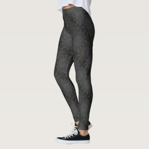 Leggings de aparência de crochê - Preto - HAMbyW