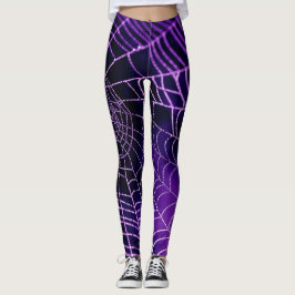 Leggings de aranha púrpura