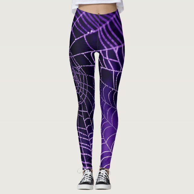 Leggings de aranha púrpura (Frente)