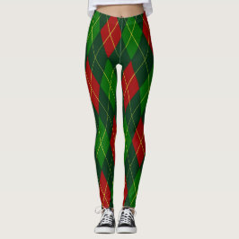 Leggings de Argyle Feriados