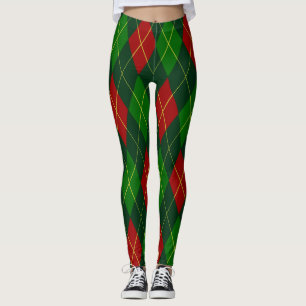 Leggings de Argyle Feriados