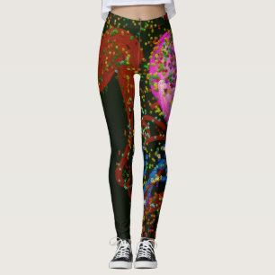 Leggings de Arte Abstrata