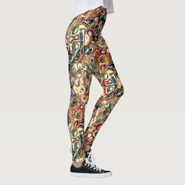 Leggings de Arte Abstrata (Direita)