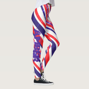 Leggings de Arte Abstrata Amber Adicione Seu Nome