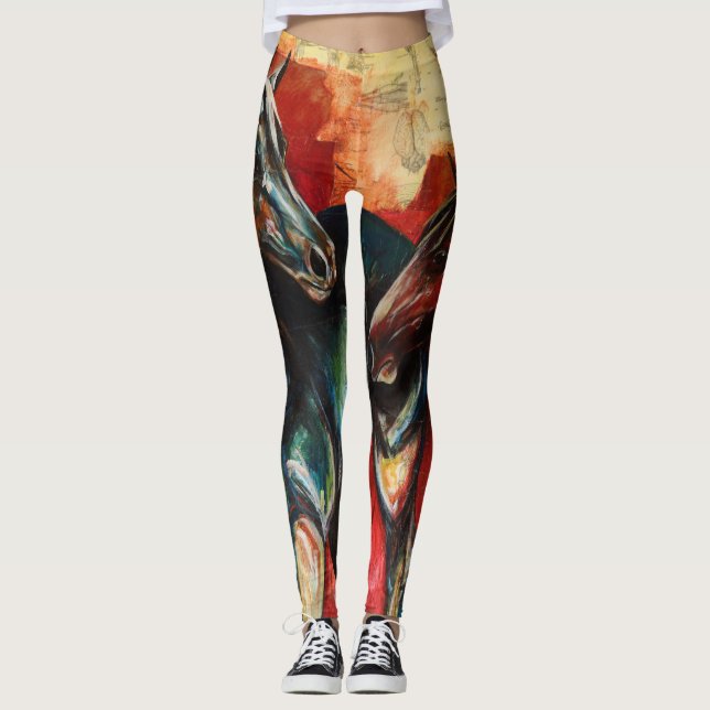 Leggings de arte "Blue and Gus" (Frente)