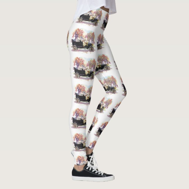 leggings de arte carro vintage (Direita)