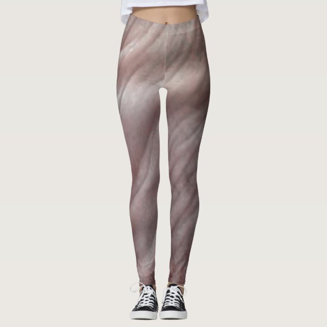 Leggings de Arte da Pele (Frente)