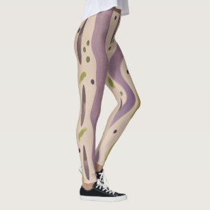 Leggings de Arte de Aquarela