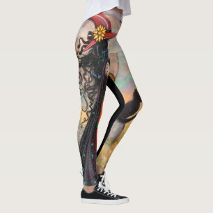 Leggings de Arte de Fantasia de Witeen