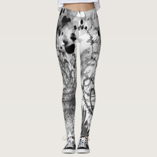 Leggings de arte de grafite