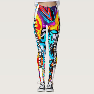 Leggings de arte de grafite