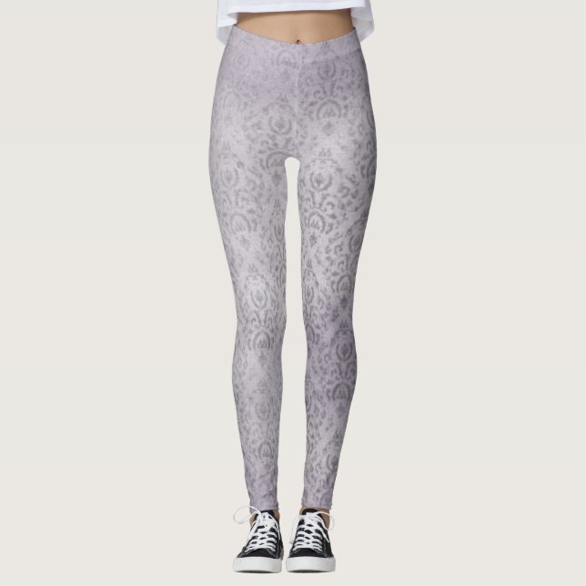 Leggings de arte de Lavanda clara (Frente)