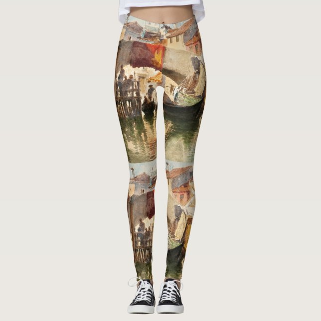 Leggings de arte de Veneza de Roussoff (Frente)