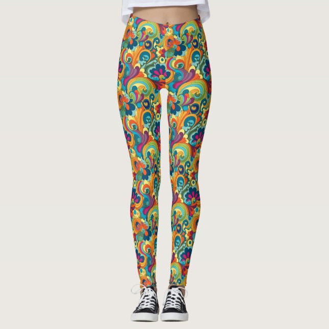 Leggings de Arte em Groovy (Frente)