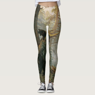 Leggings de arte florestal de Shiskin