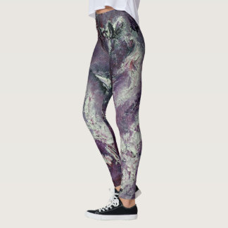 Leggings de Arte Funky Plum