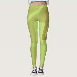 Leggings de Arte Moderna Verde